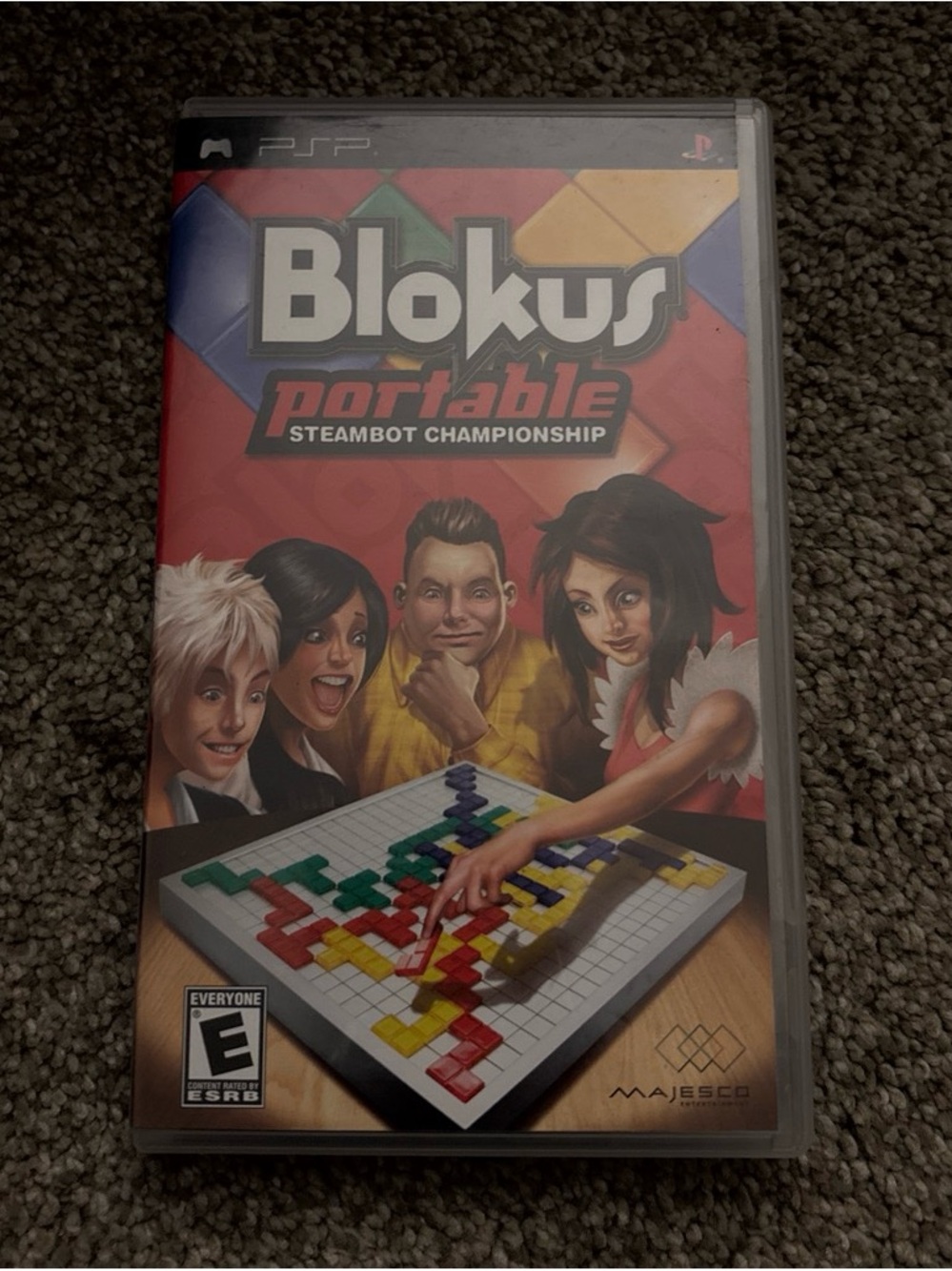 Blokus Portable Steambot Championship - PSP Game (Red Cover)